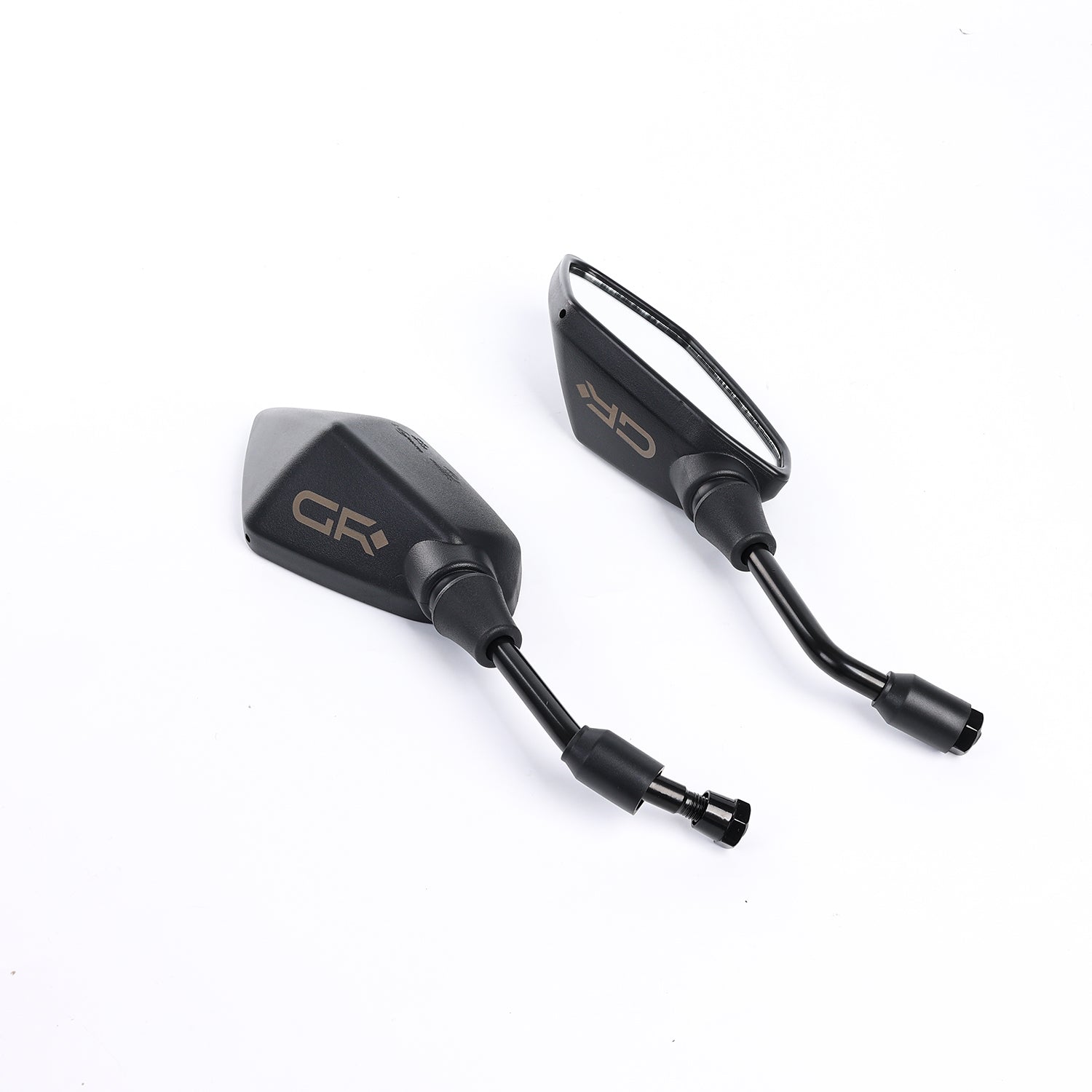 Espejos de motocicleta GR - Espejos retrovisores laterales para manillar con tornillo M8 M10 - Se adapta a bicicletas, scooters, ATV, UTV, motos de cross