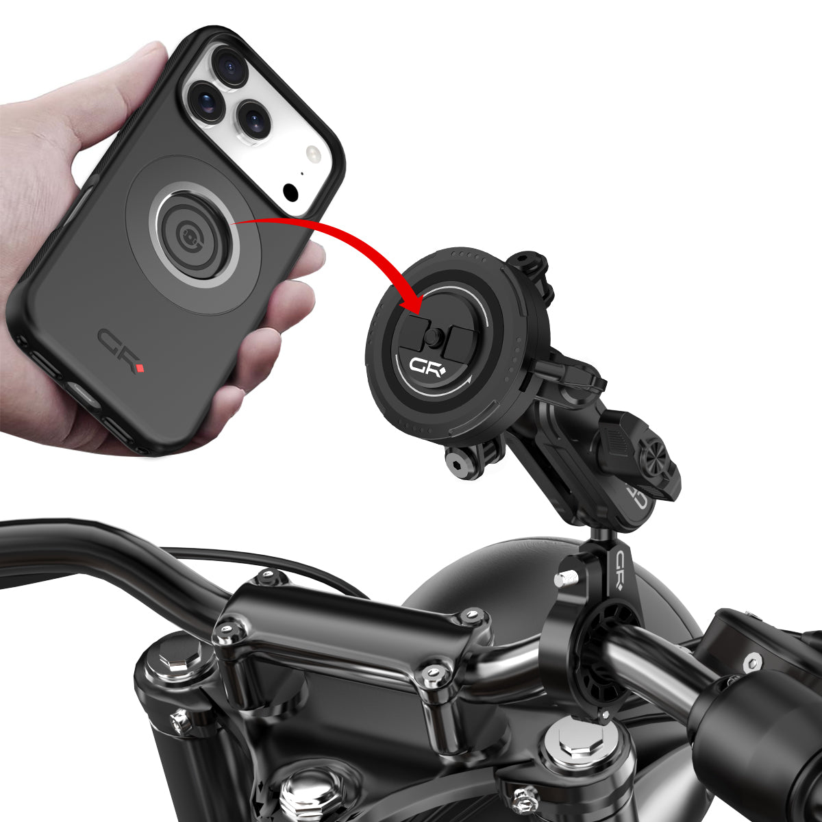 MT6 Handlebar Mount with Vibration Dampener