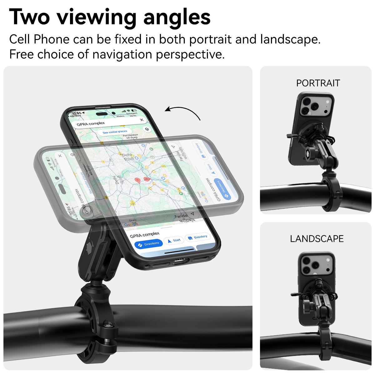 MT90-L Anti-theft Handlebar Mount with Vibration Dampener