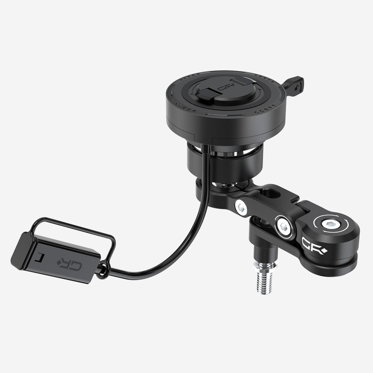 GRXPLORE GR-MW66 Handlebar Clamp Bolt Mount with Wireless Charging