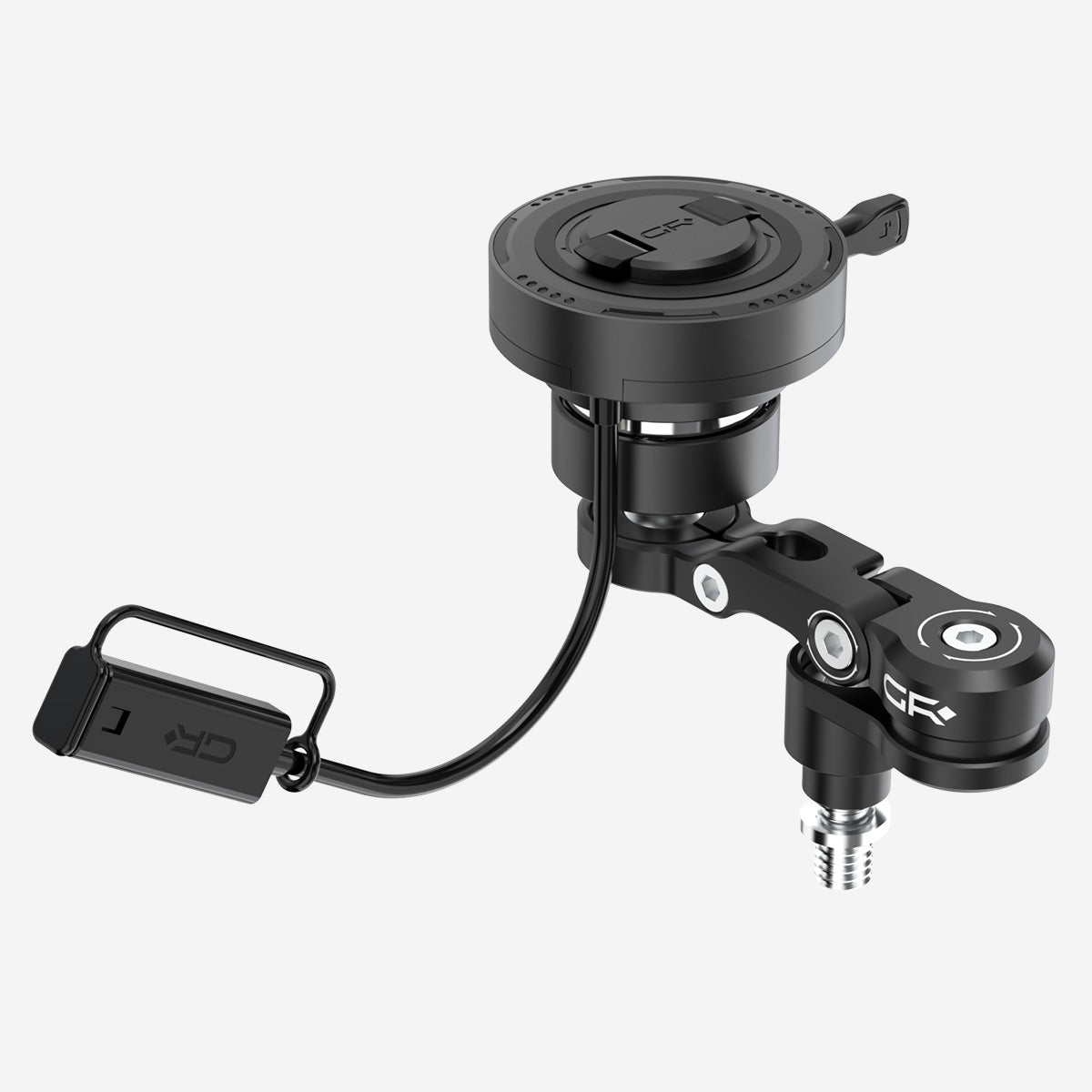 MW66 Handlebar Clamp Bolt Mount with Wireless Charging with Vibration Dampener