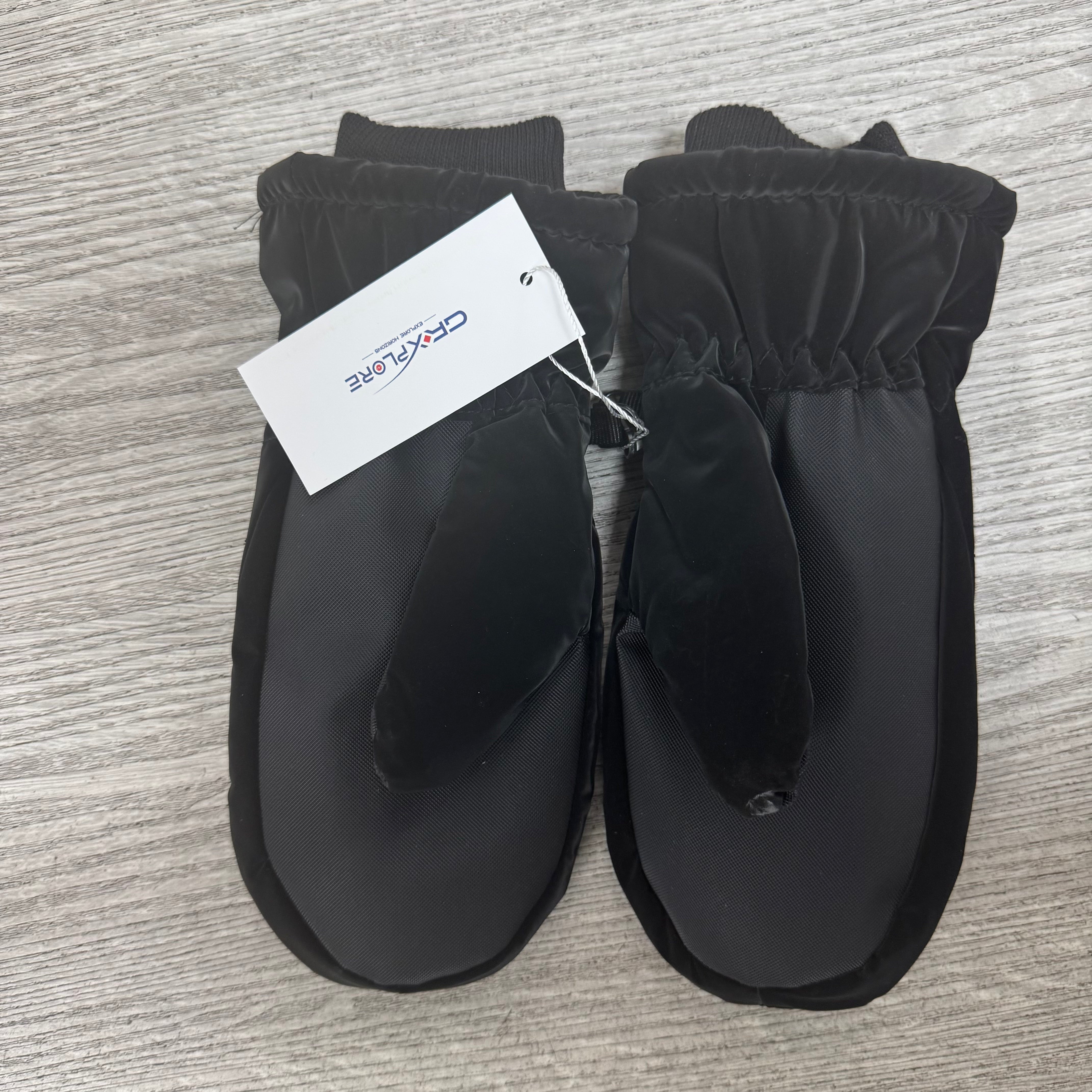 GRXPLORE Manoplas de esquí para hombre y mujer, guantes de nieve de invierno repelentes al agua, manoplas cálidas con aislamiento a prueba de viento para clima frío