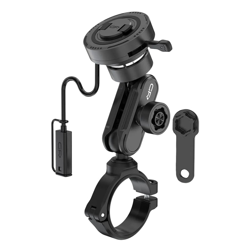 MW90-L Oversized Tube Wireless Charging Mount with Vibration Dampener