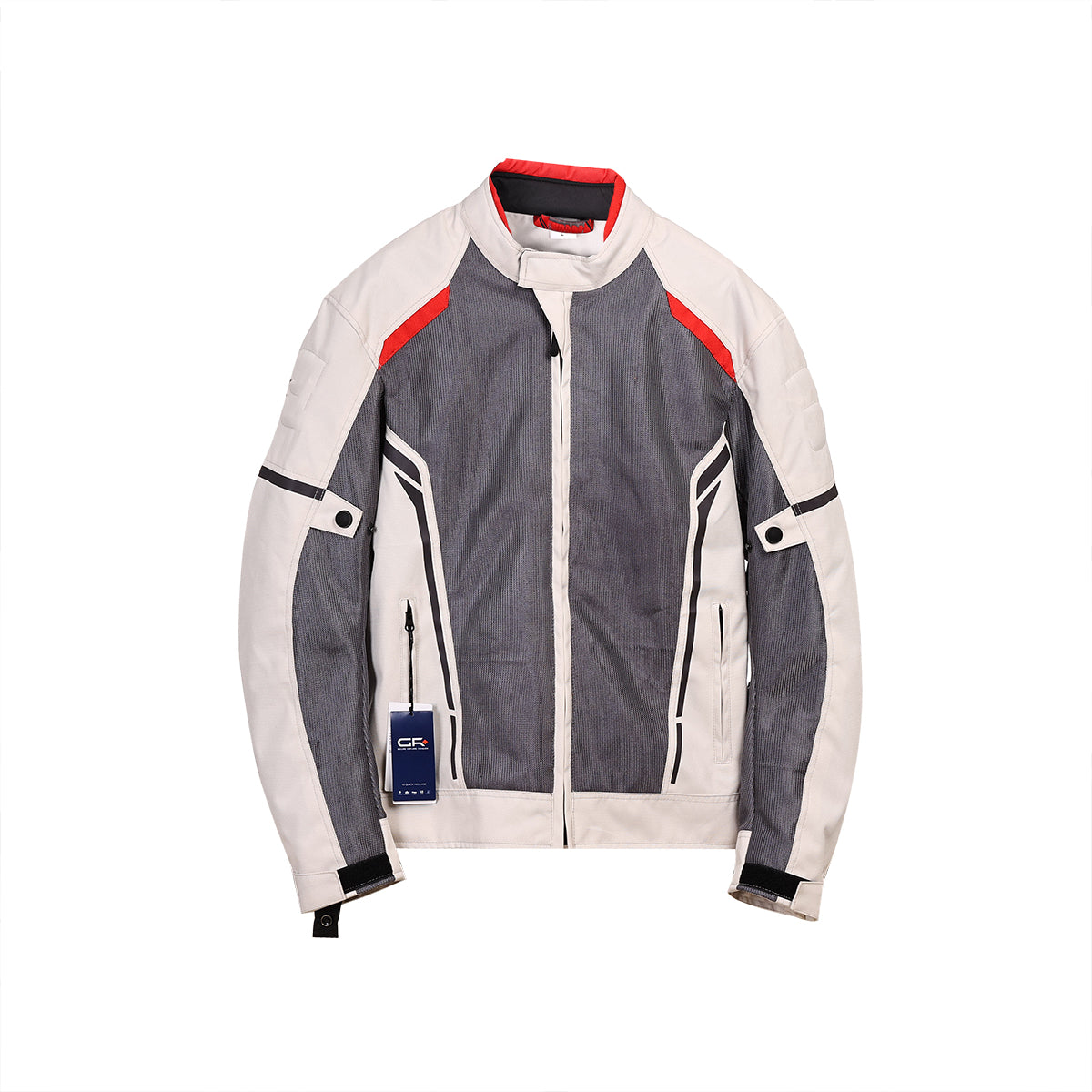 GR Motorcycle Jacket for Men Riding Coats Water Resistant Textile All-weather