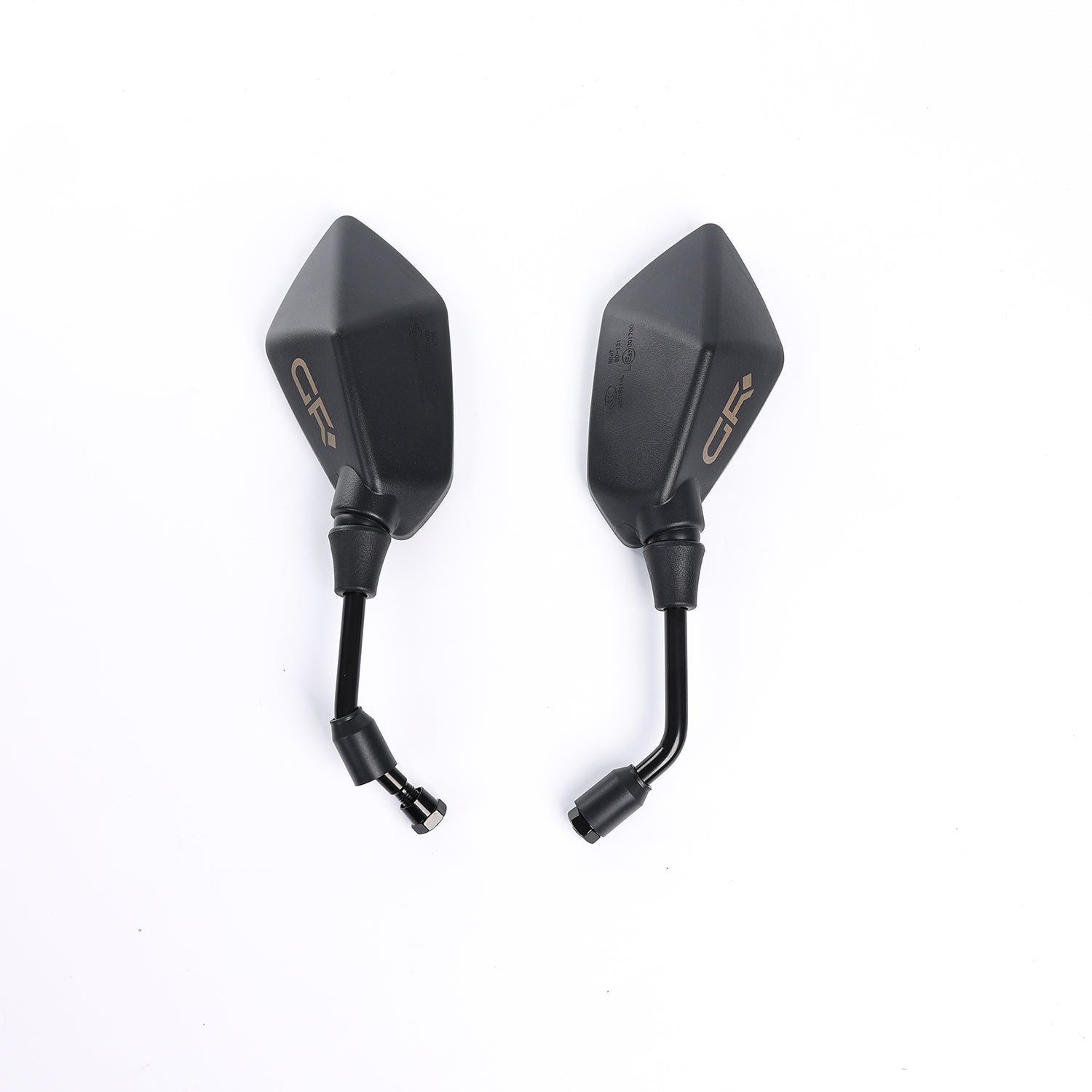 Espejos de motocicleta GR - Espejos retrovisores laterales para manillar con tornillo M8 M10 - Se adapta a bicicletas, scooters, ATV, UTV, motos de cross