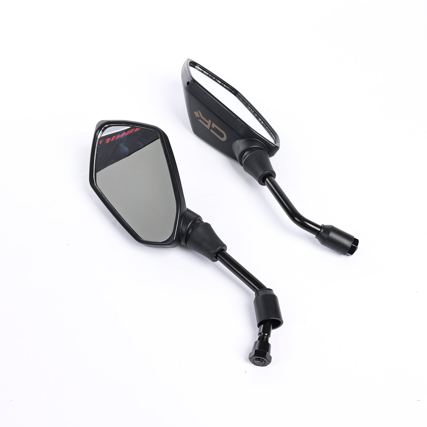Espejos de motocicleta GR - Espejos retrovisores laterales para manillar con tornillo M8 M10 - Se adapta a bicicletas, scooters, ATV, UTV, motos de cross
