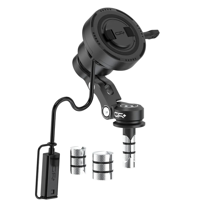 MW61 Fork Stem Mount with Wireless Charging with Vibration Dampener