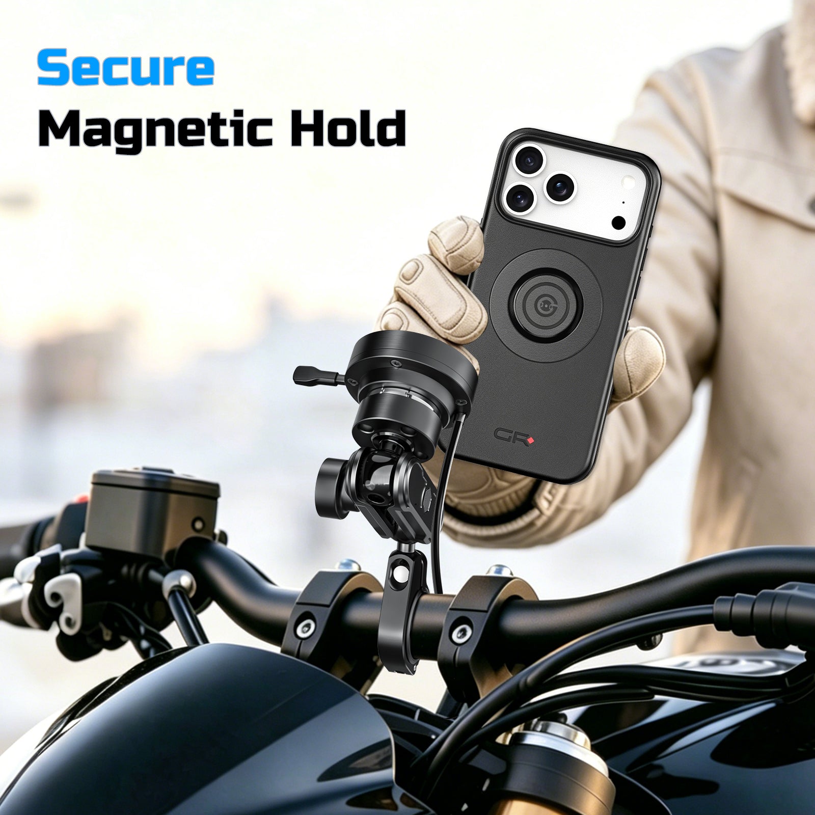 MW60-L Handlebar Mount with Wireless Charging