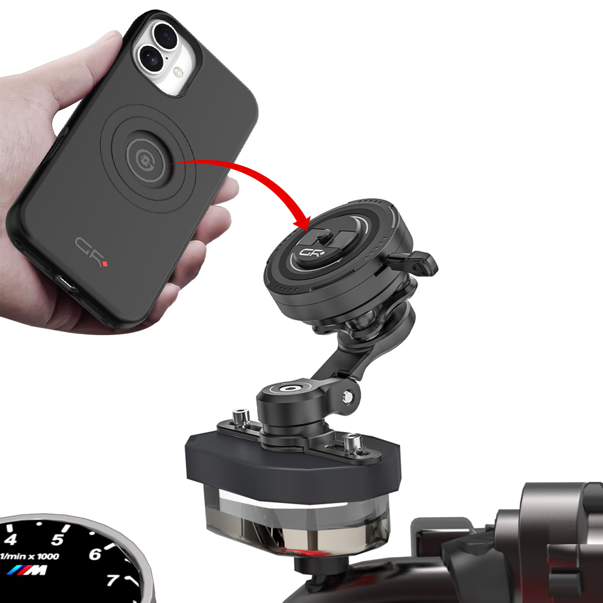 MT8 Brake Reservoir Mount with Vibration Dampener PRO
