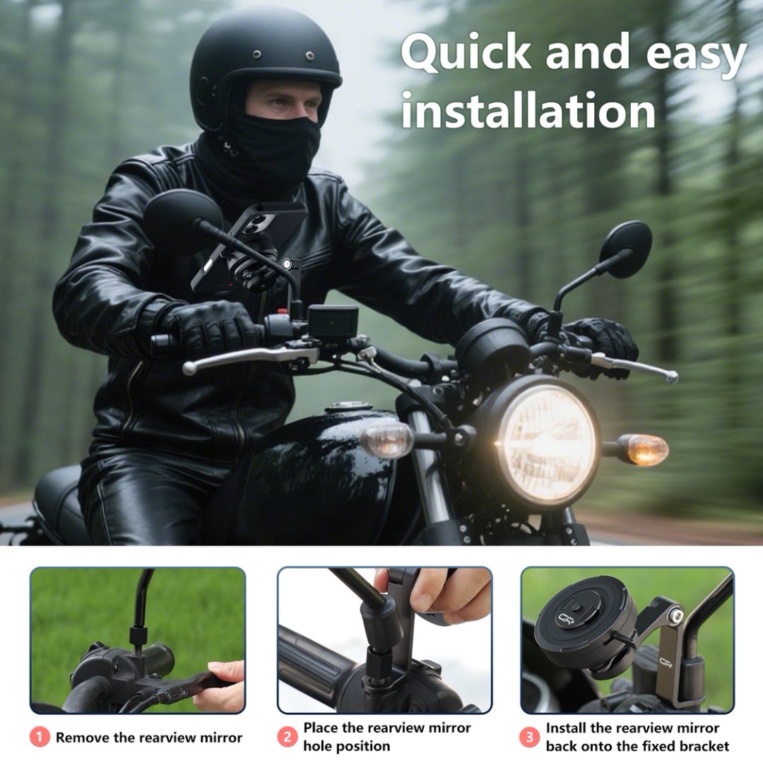 MT16 Mirror Base Mount for M6/M8/M10 Sizes with Vibration Dampener PRO