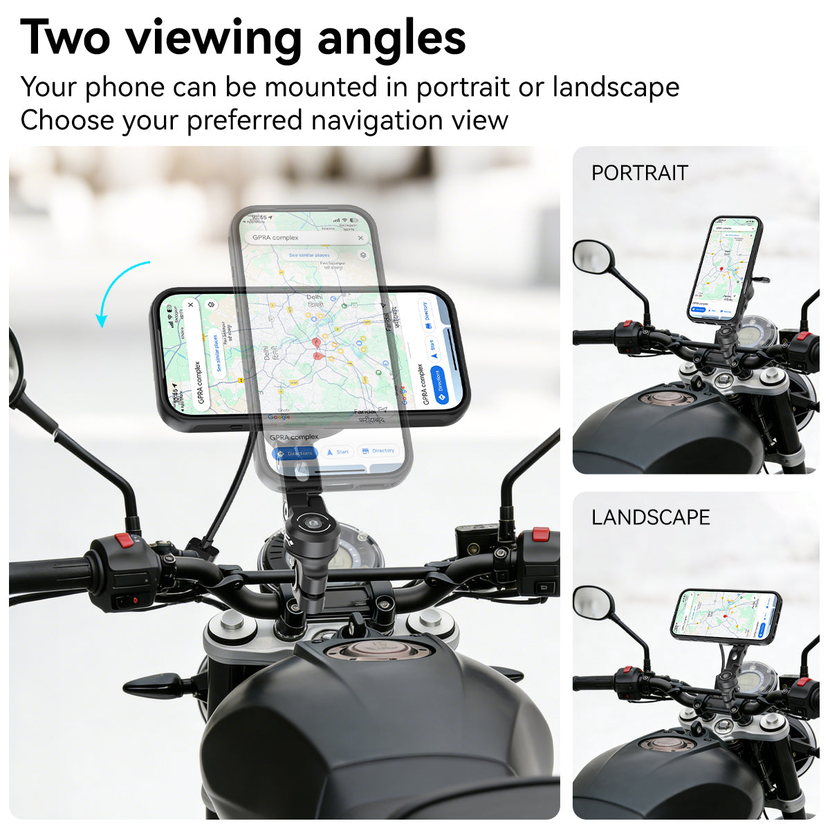 MW63 Crossbar /Mirror Mount with Wireless Charging with Vibration Dampener