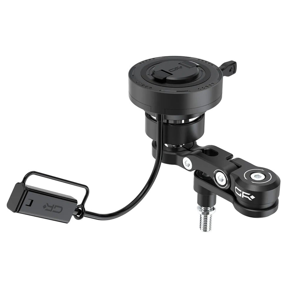 Motorcycle Wireless Charging Handlebar Clamp Bolt Phone Mount MW66