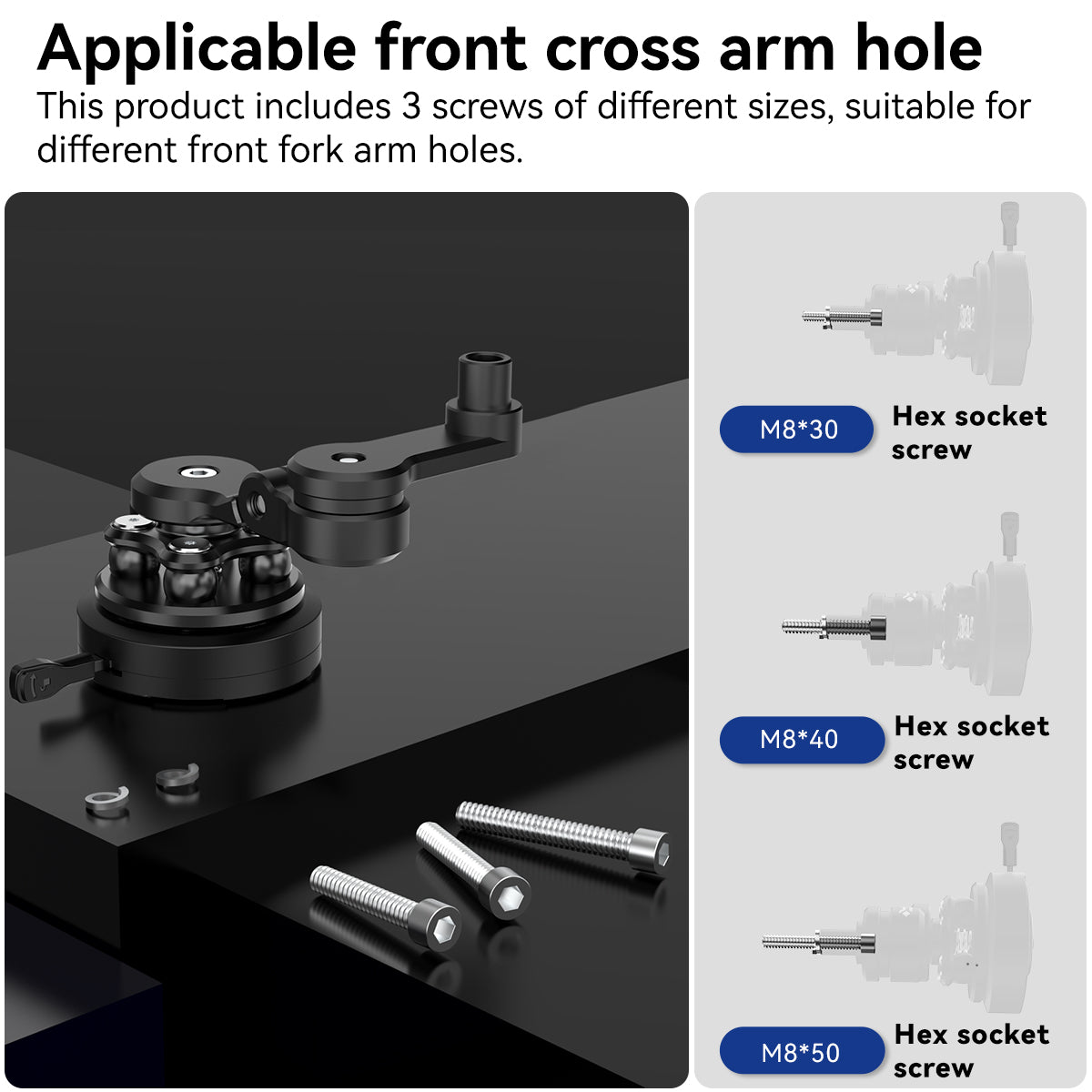 MW66 Handlebar Clamp Bolt Mount with Wireless Charging with Vibration Dampener