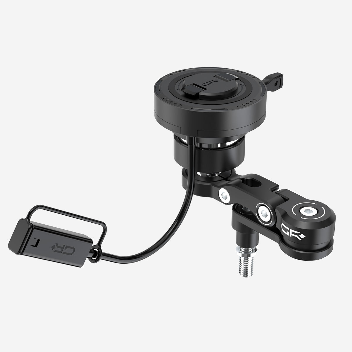 GRXPLORE GR-MW66 Handlebar Clamp Bolt Mount with Wireless Charging