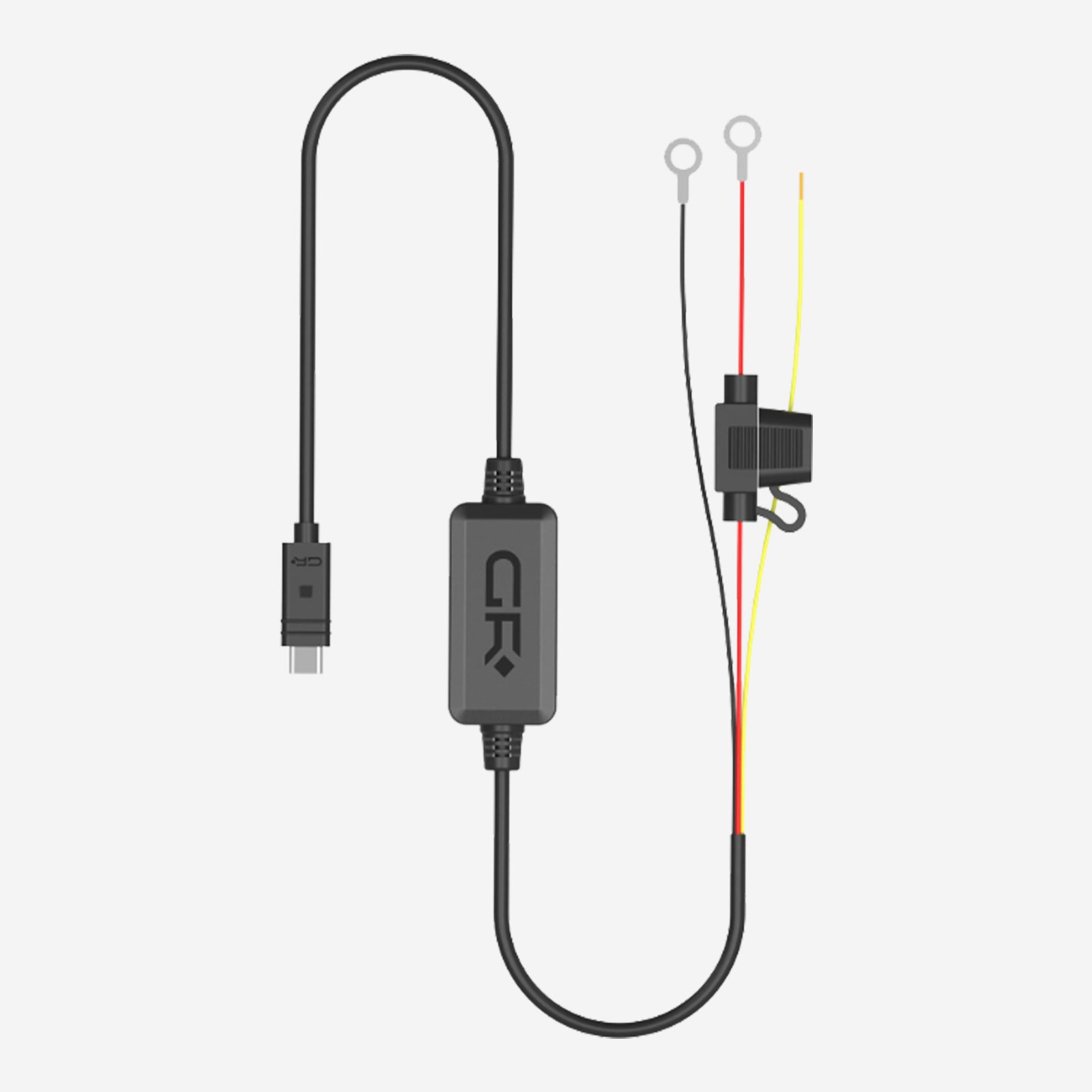 X3-2.0 ACC Motorcycle Battery Charging Cable – Type-C QC 3.0 Fast Charger, 9V/3A, 2m Length, Ultra-Low Standby Current Heavy Duty Power Cord for Motorcycle
