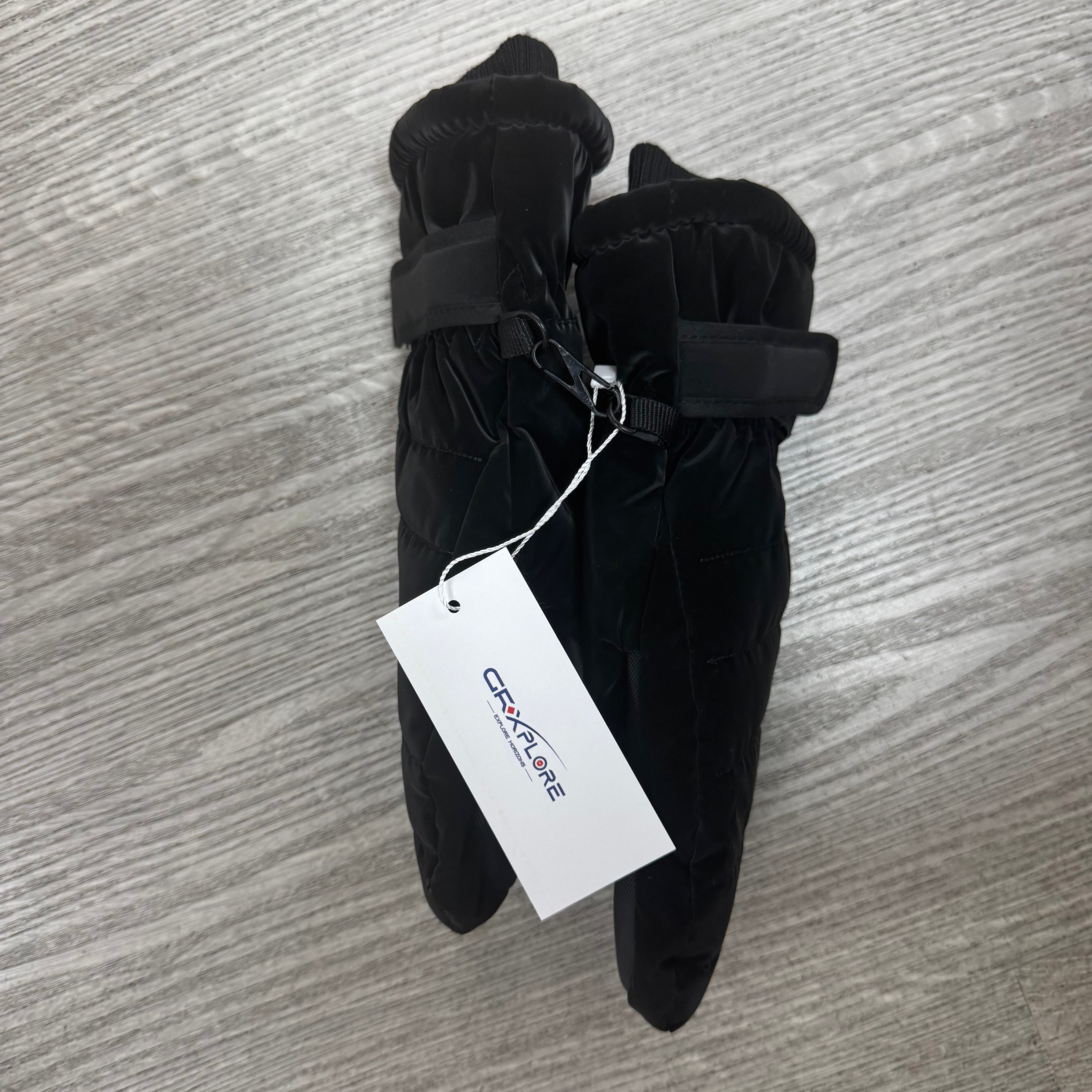 GRXPLORE Manoplas de esquí para hombre y mujer, guantes de nieve de invierno repelentes al agua, manoplas cálidas con aislamiento a prueba de viento para clima frío