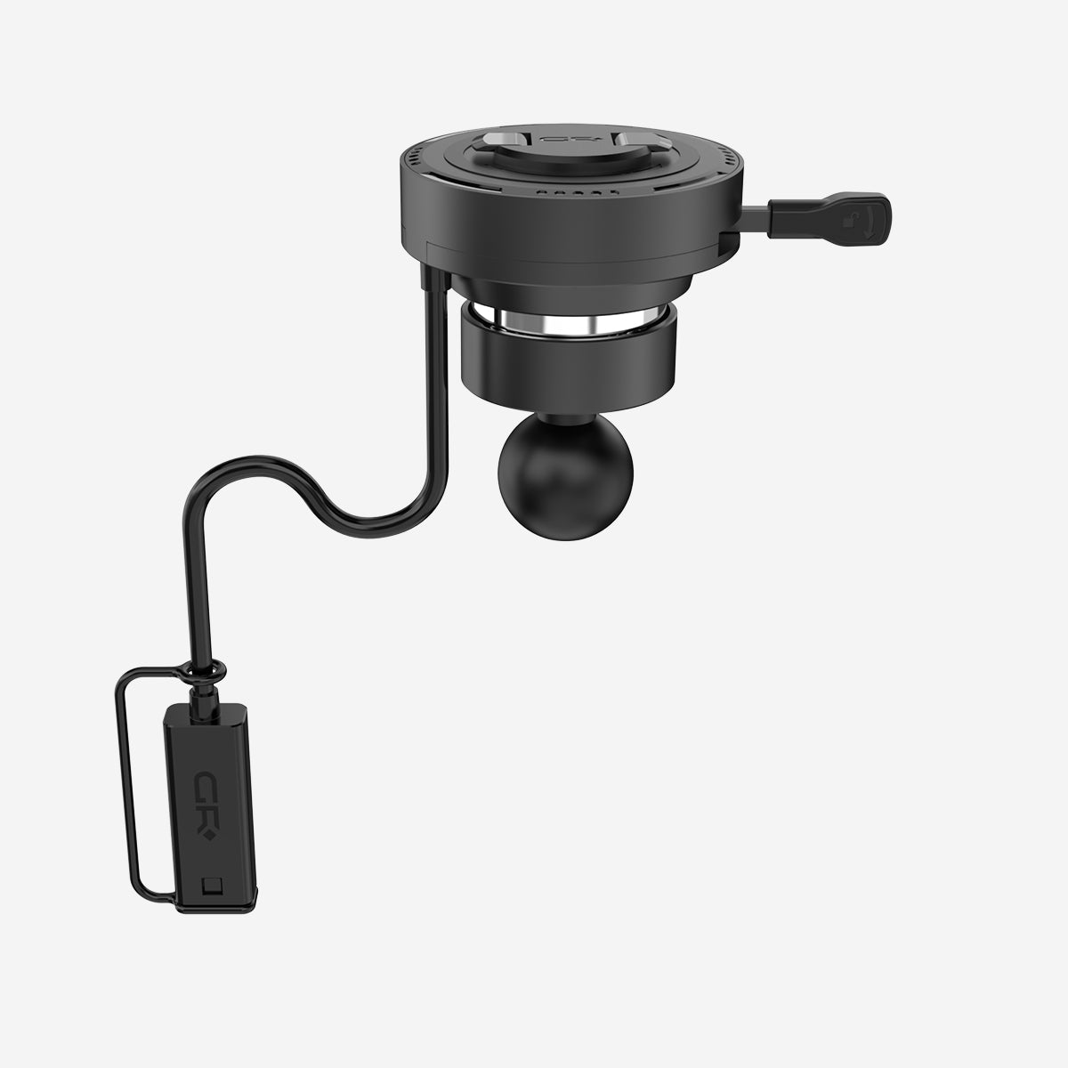 GRXPLORE GR-MW-B Magnetic Wireless Charging 1" Ball Head Quick Release Head Component with Vibration
